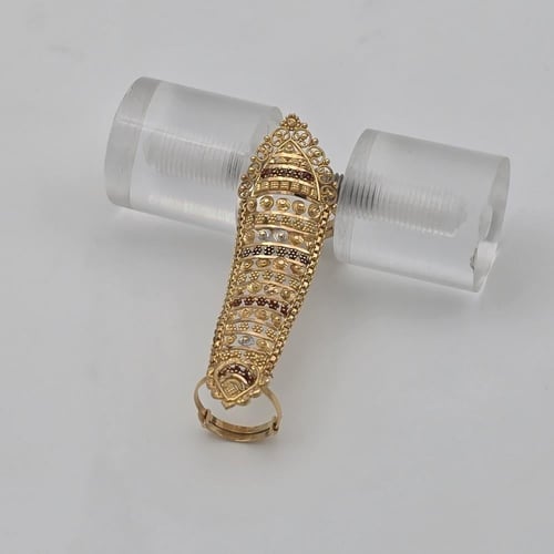 خاتم هندي ذهب عيار 21 موديل 24614 B