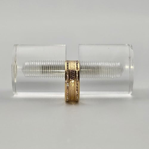 دبله تركي ذهب عيار 21 مرصع بالزركون موديل 13817 A