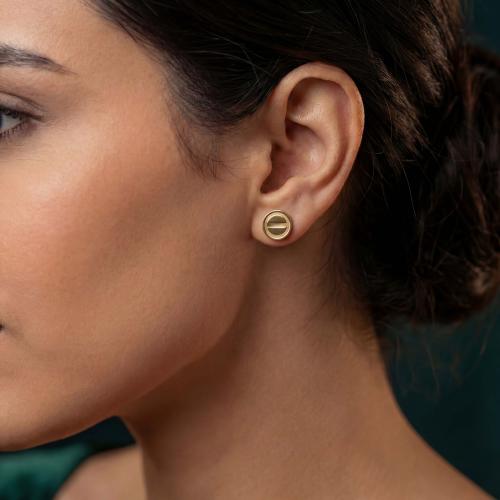 حلق إيطالي ذهب عيار 18 موديل 7023 A