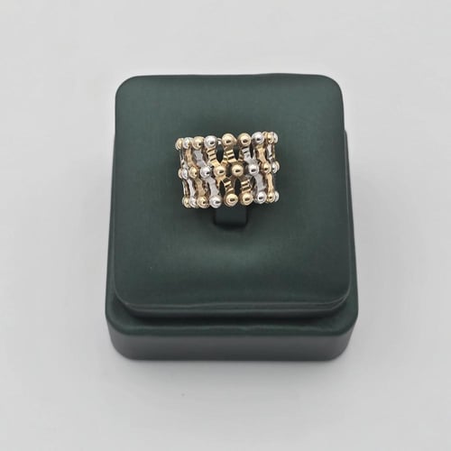 بنجره/دبله إيطالي ذهب ملون عيار 18 موديل 25453 B