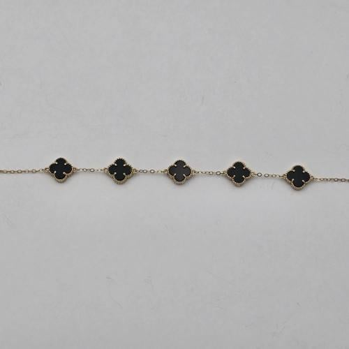 اسواره ذهب عيار 18 خمس وردات وسط موديل 28640 F