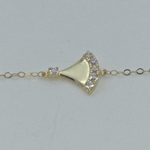 انسيال إيطالي ذهب عيار 18 مرصع بالزركون موديل 3574...