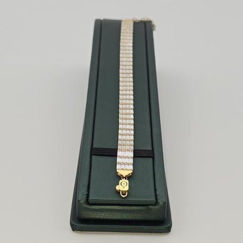 انسيال إيطالي ذهب عيار 18 مرصع بالزركون موديل 1234...