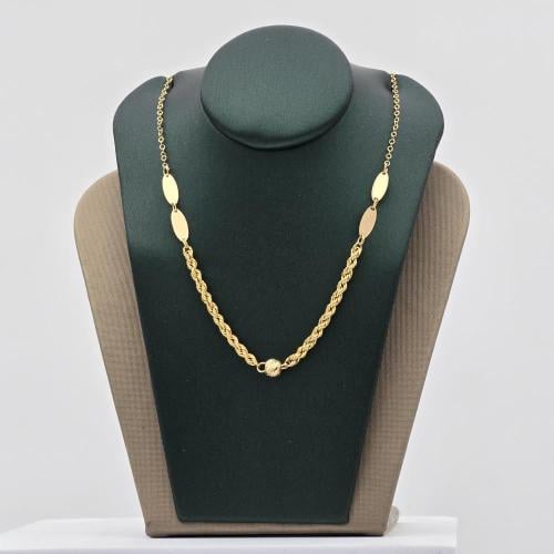 شوكر ذهب عيار 21 دقة السلسله دور واحد موديل 30470...