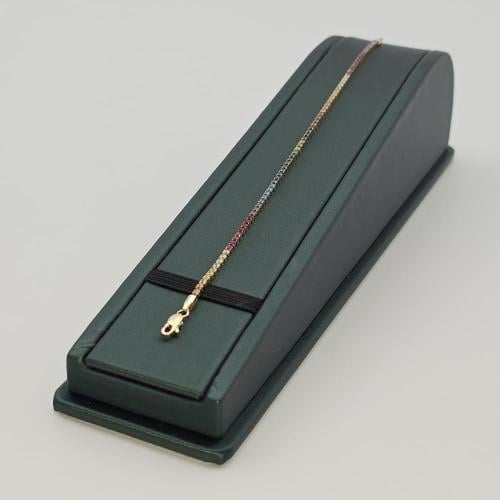 انسيال ذهب عيار 18 مرصع بالزركون الملون موديل 1334...