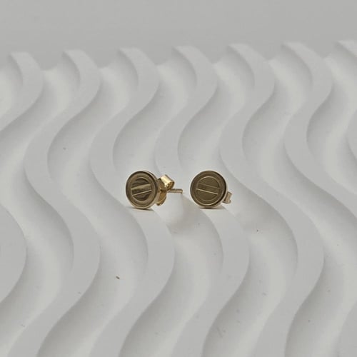 حلق إيطالي ذهب عيار 18 موديل 7023 A