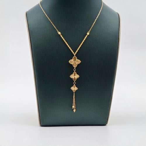عقد ذهب عيار 21 دقه الفانكليف موديل 287012 A