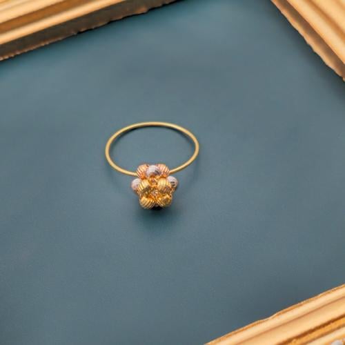 خاتم إيطالي ذهب ملون عيار 18 مرصع بالزركون موديل 3...