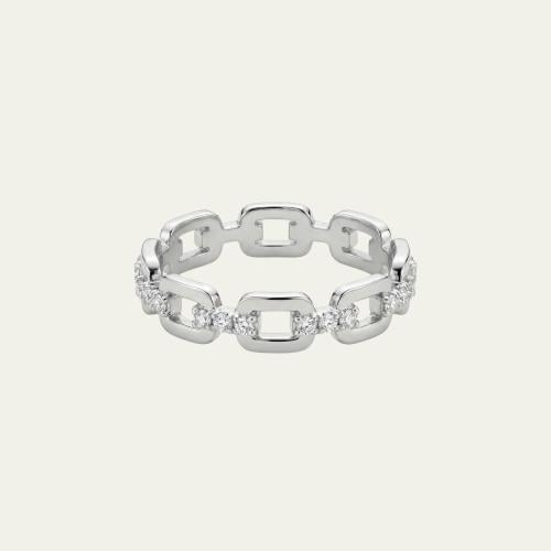 [R003] خاتم من الفضة مزين بالزركون