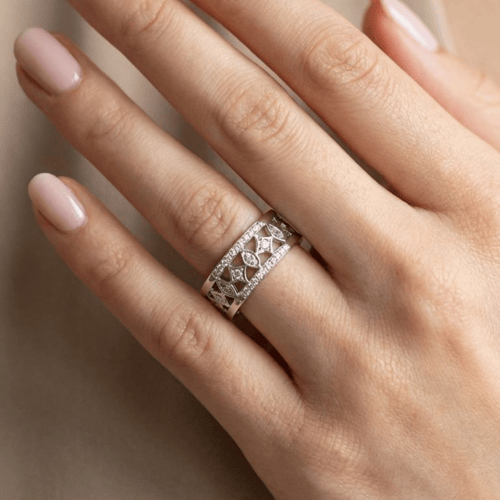 [R019] خاتم مطلي ذهب