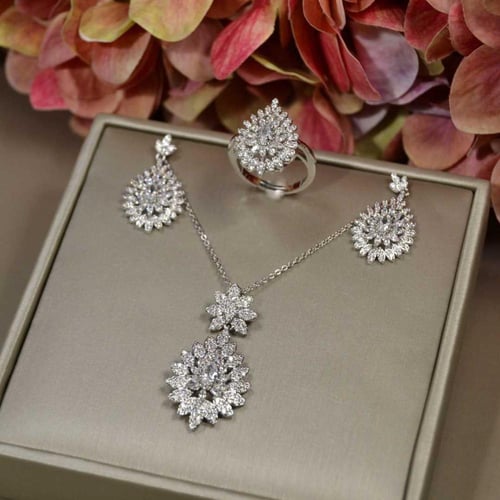 طقم 3 قطع مطلي ذهب