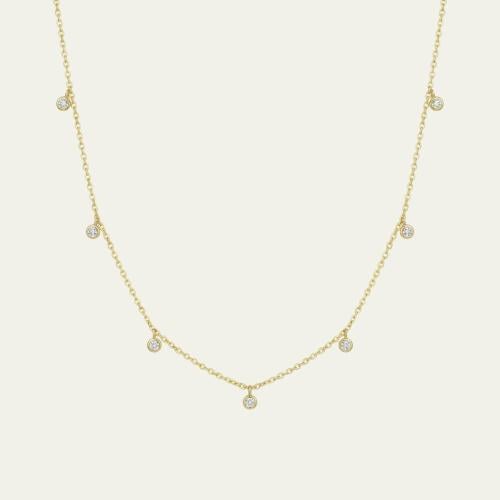 [N001] تشوكر 7 احجار سوليتير