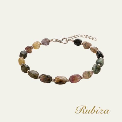 [RJ024] سوارة مزينة بأحجار التورمالين