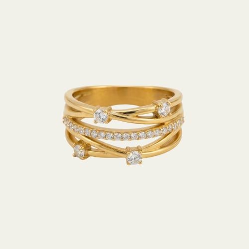 [R047] خاتم باللون الذهبي