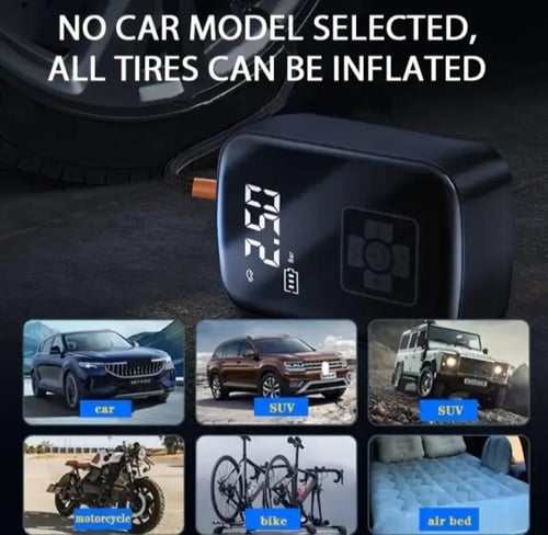منفاخ هواء للسيارات 100W لاسلكي