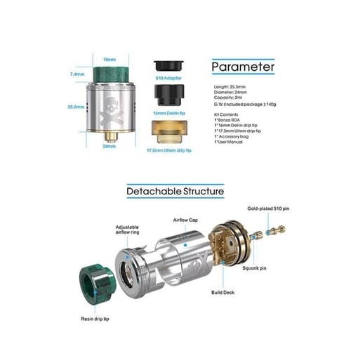 Bonza RDA 24mm By Vandy Vape