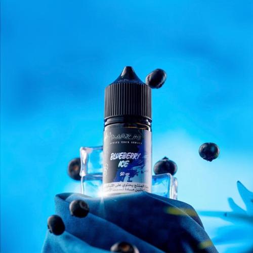 مزاج توت ازرق ايس 30 مل - Blueberry Ice By Mazaj 3...