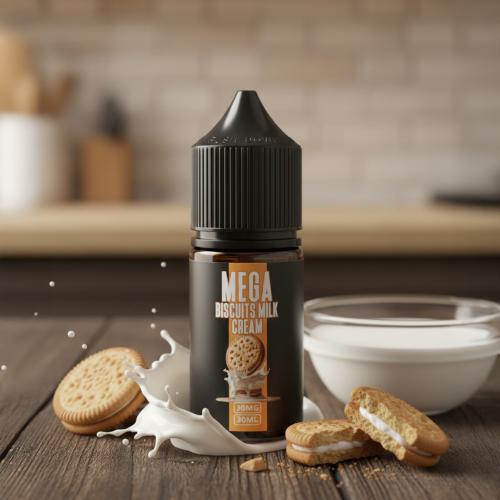 ميقا بسكويت حليب بالكريمة 30 مل - Biscuits Milk Cr...