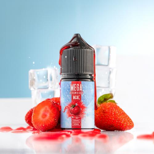 ميقا فراولة ايس 30 مل - Strawberry Ice By Mega 30m...