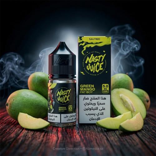 ناستي مانجو اخضر 30 مل - Green Mango Fat Boy By Na...