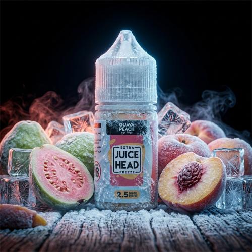 جوس هيد جوافة خوخ اكسترا ايس 30 مل - Guava Peach E...