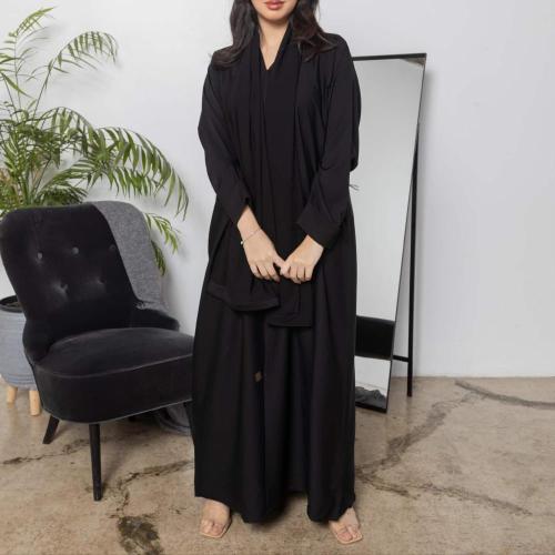 عباية سوداء سادة Z2026