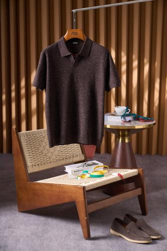 قميص بولو رجالي فاخر "إرمينيغيلدو زينيا" (Zegna)
