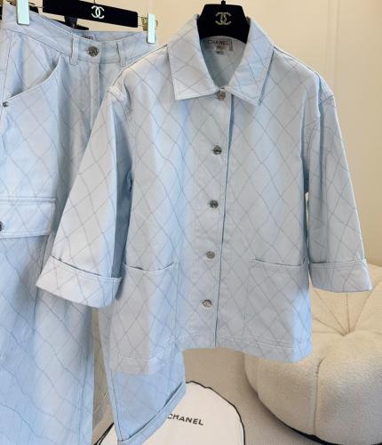 طقم "شانيل" الكاجوال المبطن (Chanel Quilted Cargo Set)
