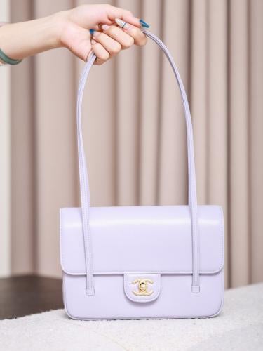 حقيبة كتف شانيل (Chanel) كافيار لافندر - بفلاب كلا...