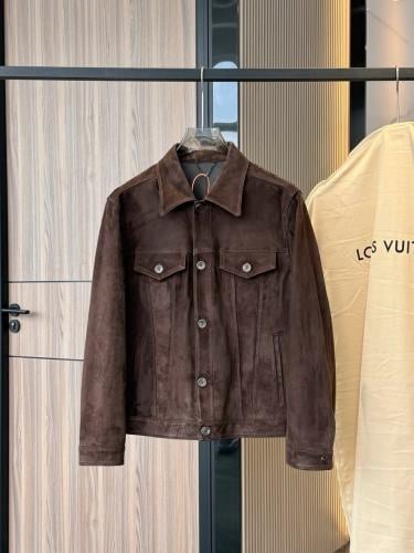 جاكيت لويس فيتون الشمواه الفاخر (Louis Vuitton Suede Trucker Jacket)