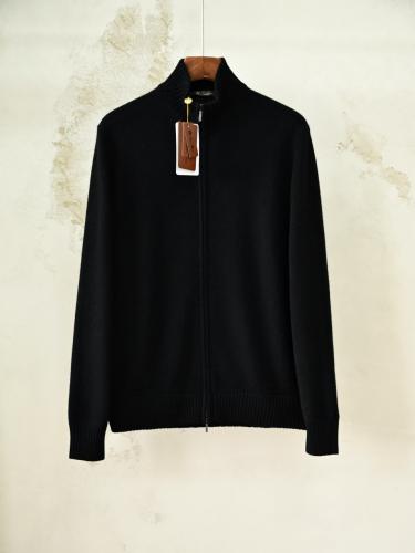 سترة لورو بيانا الرجالية الكشمير بسحاب كامل (Loro Piana Full-Zip Cashmere Cardigan)