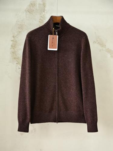 سترة لورو بيانا الرجالية الكشمير بسحاب كامل (Loro Piana Full-Zip Cashmere Cardigan)