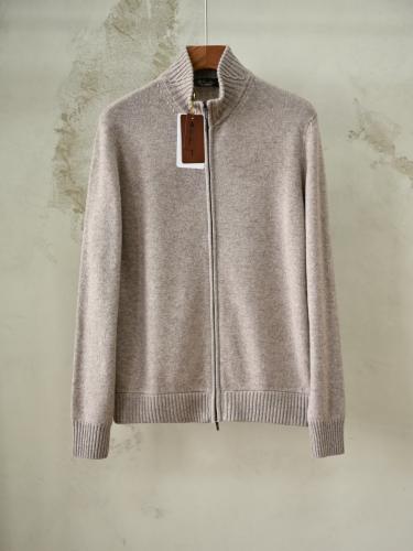سترة لورو بيانا الرجالية الكشمير بسحاب كامل (Loro Piana Full-Zip Cashmere Cardigan)