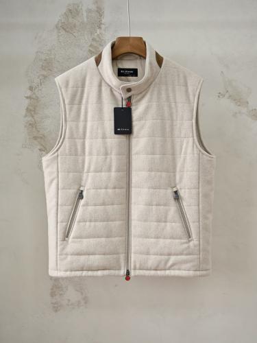 فيست كيتون الرجالي الفاخر من الصوف المبطن (Kiton Quilted Wool Vest)