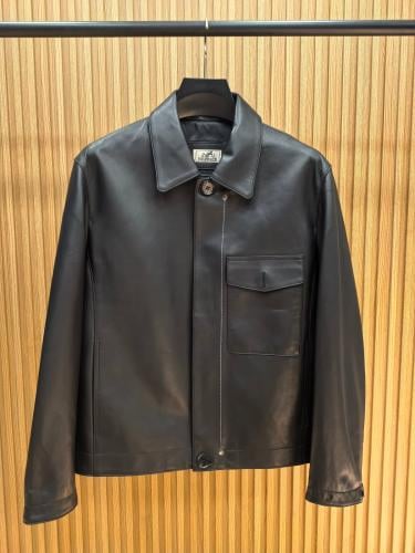 جاكيت هيرميس الجلدي الفاخر (Hermes Leather Jacket)