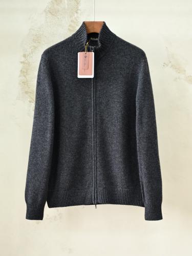 سترة لورو بيانا الرجالية الكشمير بسحاب كامل (Loro Piana Full-Zip Cashmere Cardigan)