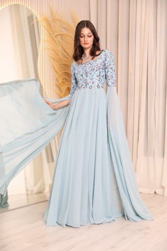 شيفون بيبي بلو بصدريه ورود شك تسلييم 5 ايام عمل