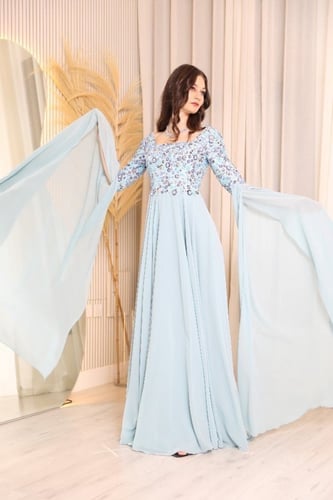 شيفون بيبي بلو بصدريه ورود شك تسلييم 5 ايام عمل