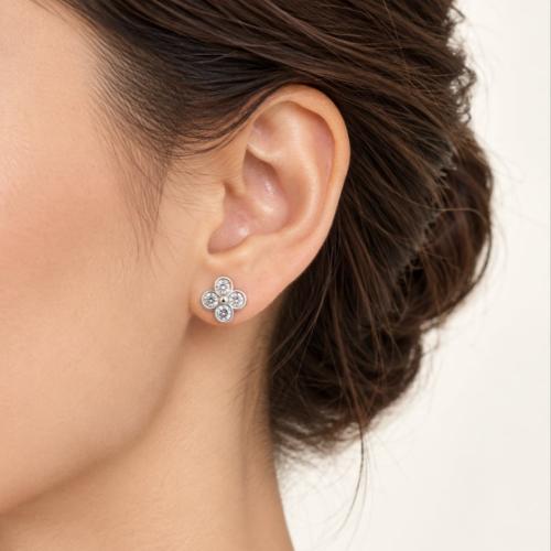 حلق فضه عيار 925