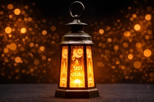 فانوس عربي الرمضاني المضيء