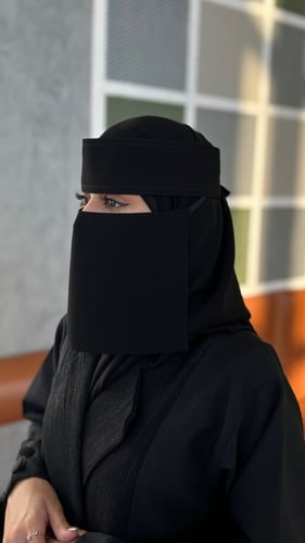 نقاب قصير +نقاب وسط +نقاب لاصق وسط