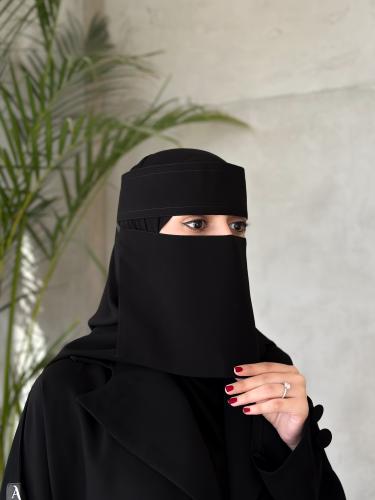 عرض عدد 3 نقاب قصير مطاط مايل