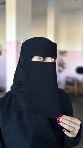 نقاب قصير +نقاب وسط +نقاب ابو رده الاسلامي وسط