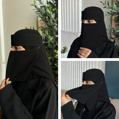 نقاب قصير + نقاب وسط *نقاب الاكل