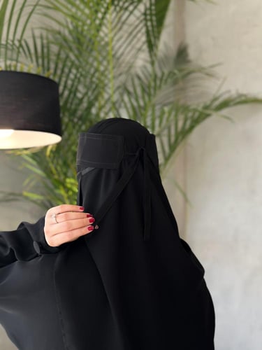 عرض عدد 3 نقاب قصير مطاط مايل