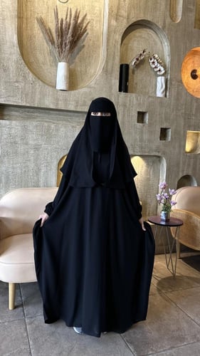 عبايه راس 2 في 1