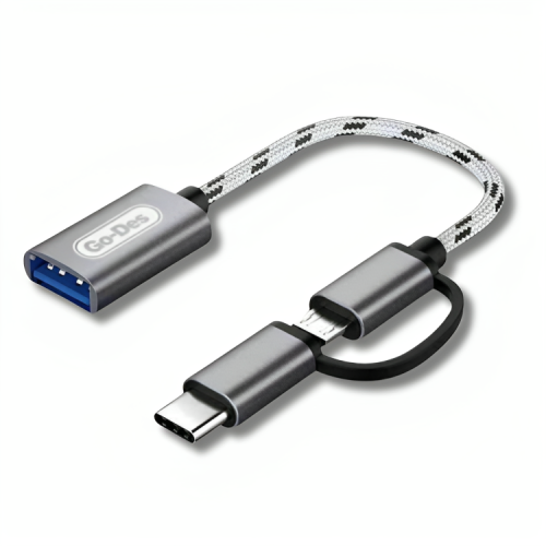 es - تحويله من USB الى تايب سي ومايكرو م/GD-CT033...