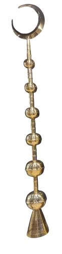 Indian brass minaret crescent 3.5 meters Indian ex...