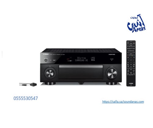 AV receiver speaker amplifier Yamaha 7.2 channels 110 watts Dolby Atmos Dolby Atmos Wi-Fi connection, Bluetooth, AirPlay