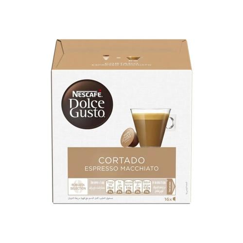 كبسولات دولتشي غوستو قهوة كورتادو محلى 16كبسوله